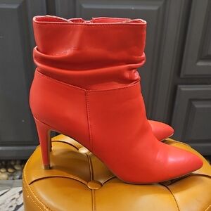 XOXO Bold Red Heeled Boots